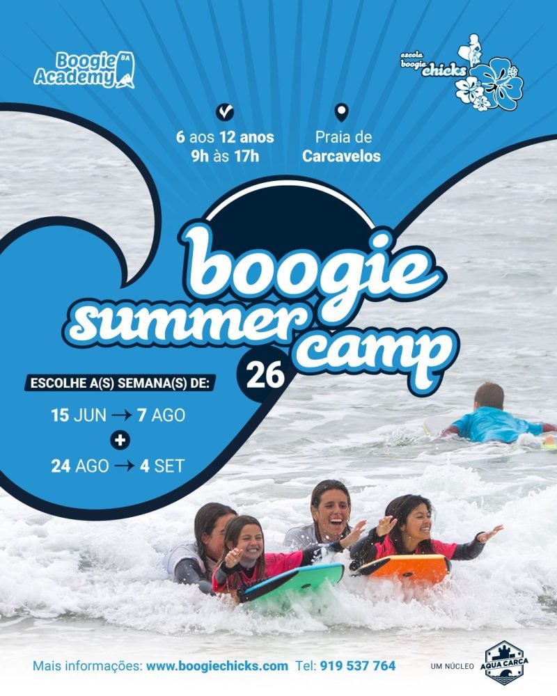 Campo de férias de bodyboard em Carcavelos