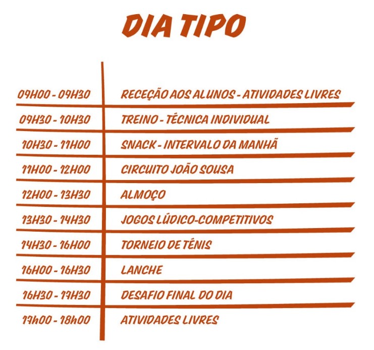Campo de Férias de Ténis no Porto