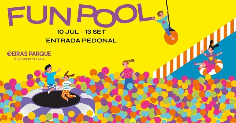 A PISCINA DE BOLAS MAIS DIVERTIDA  ESTÁ DE VOLTA AO OEIRAS PARQUE