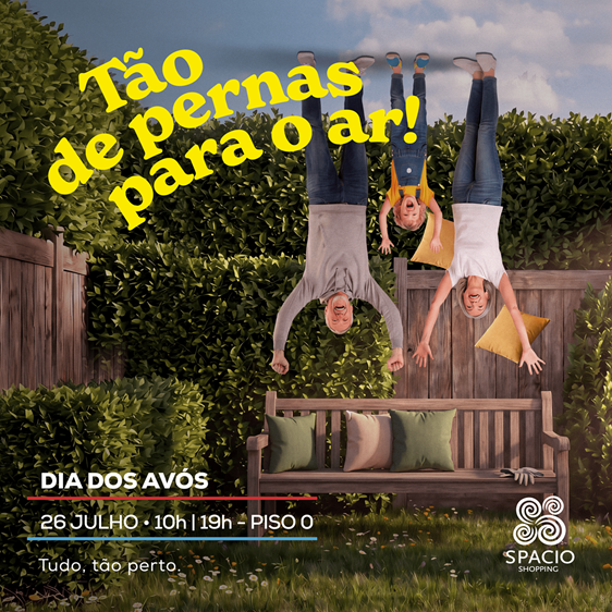 SPACIO SHOPPING DESAFIA AVÓS E NETOS  A FICAR “DE PERNAS PARA O AR”