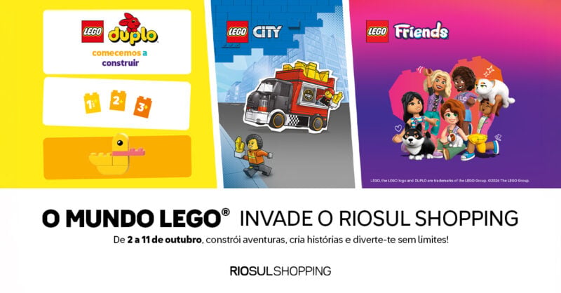 O Mundo LEGO® chega ao RioSul Shopping!