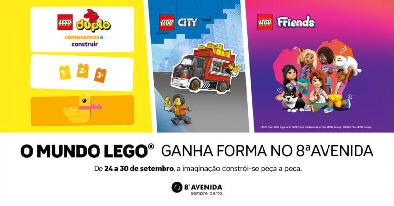 Mundo LEGO® no 8ª Avenida: brincar, construir e imaginar em família