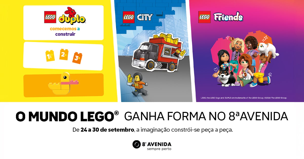 Descubram o Mundo LEGO® no 8ª Avenida