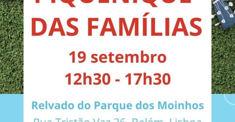 Piquenique das Famílias em Belém: uma tarde gratuita ao ar livre