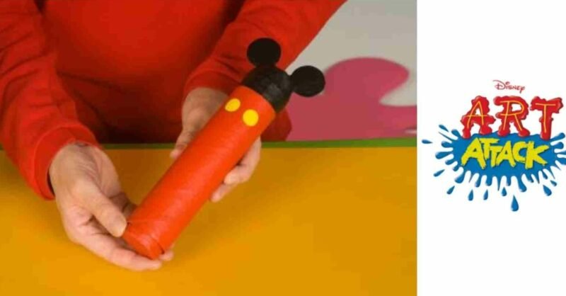 Como construir um estojo de lápis do Mickey