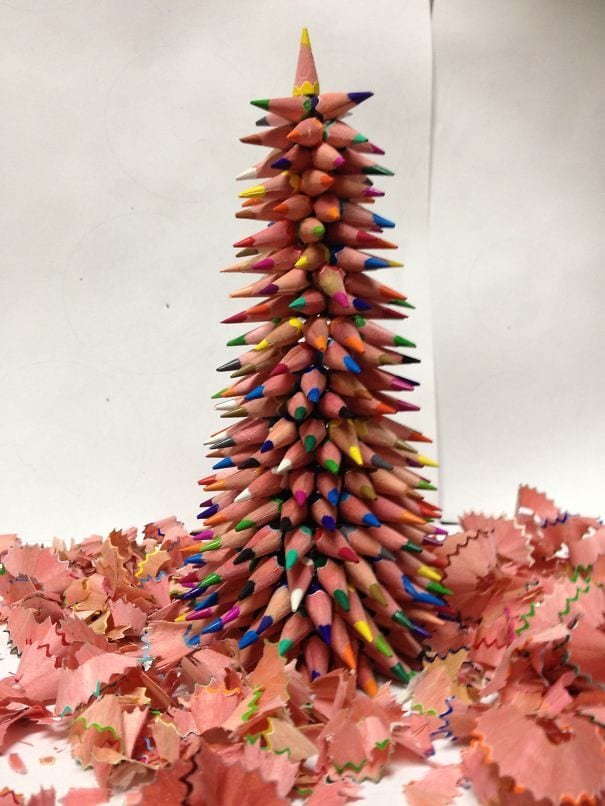 árvore lápis de cor