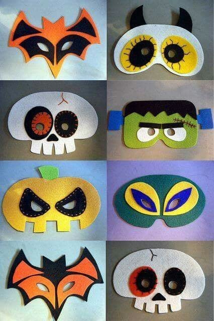 máscaras de feltro