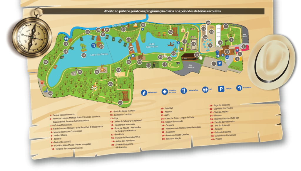 Parque dos Monges Mapa
