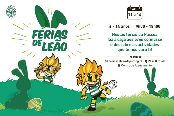 Férias da Páscoa de Leão com o Sporting Clube de Portugal