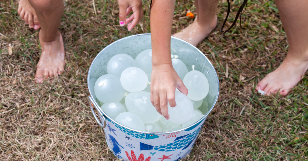 balões de água refrescar