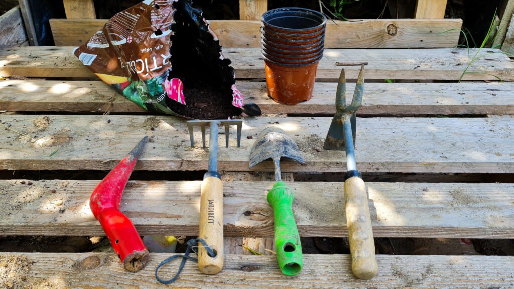 horta urbana horta em casa ferramentas necessárias