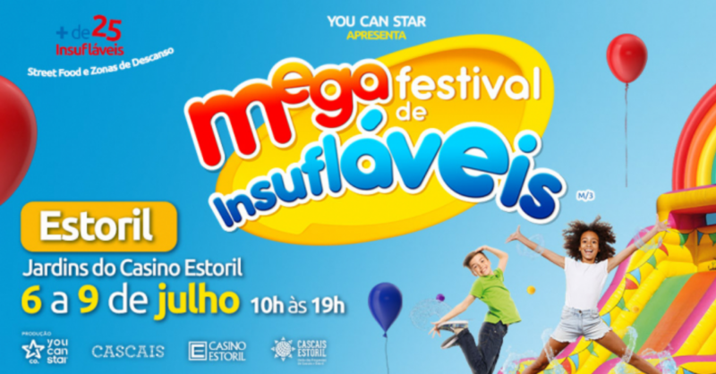 Mega Festival de Insufláveis em Estoril 2024
