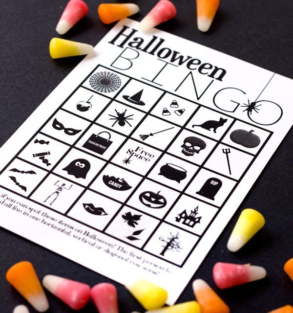 Bingo na Festa de Halloween