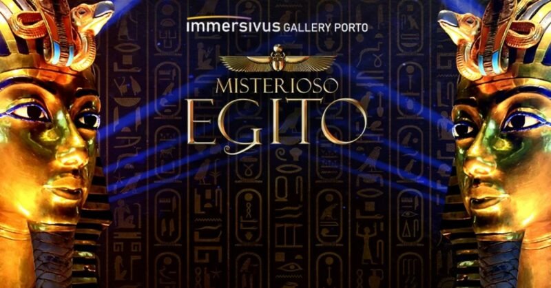 Exposição imersiva Misterioso Egito no Porto