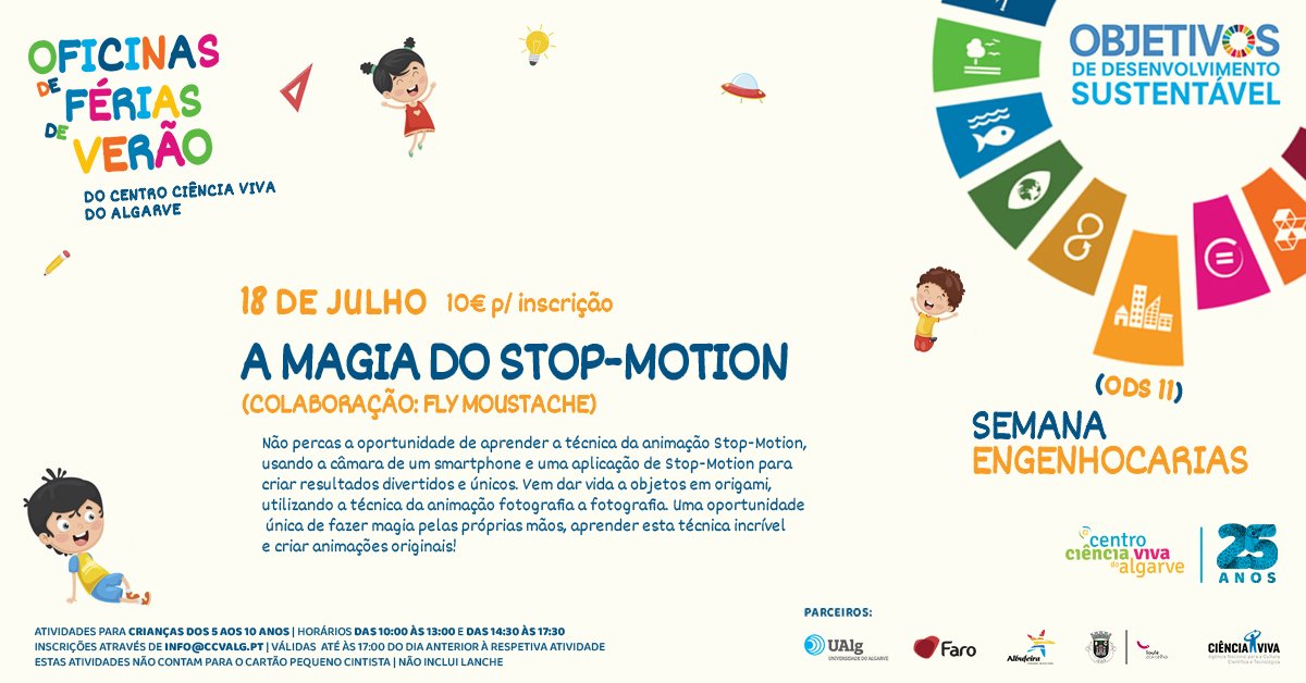 Oficinas de Férias de Verão | A Magia do Stop-Motion !