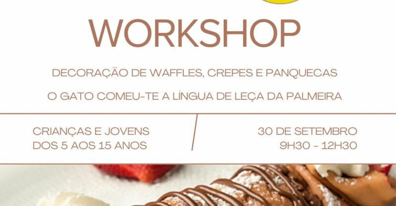 Workshop de Decoração de Waffles, Crepes e Panquecas em Leça de Palmeira