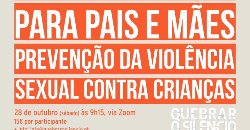 Workshop para Pais: Prevenção da violência sexual contra crianças