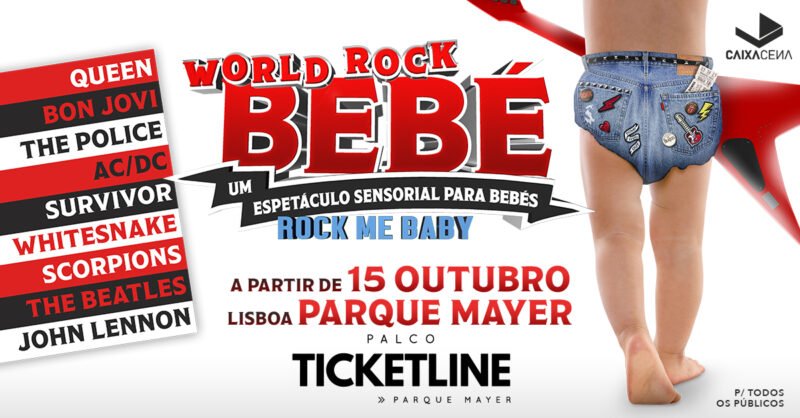 World Rock Bebé  – Rock me Baby em Lisboa: espetáculo sensorial para bebés