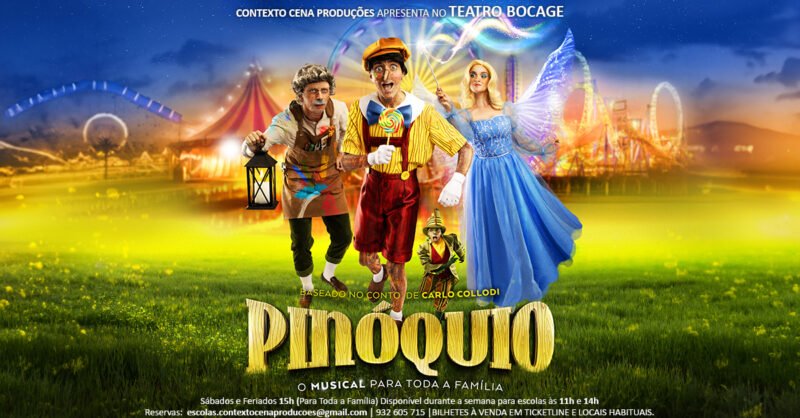 Pinóquio – O Musical para toda a Família no Teatro Bocage
