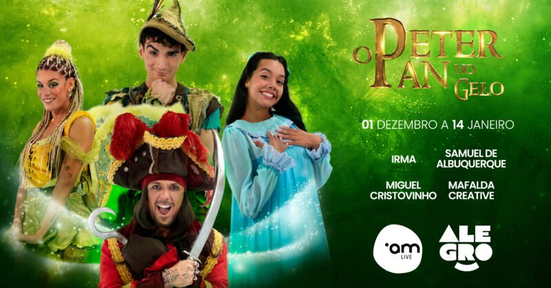 Espetáculo “O Peter Pan no Gelo” no Alegro Alfragide