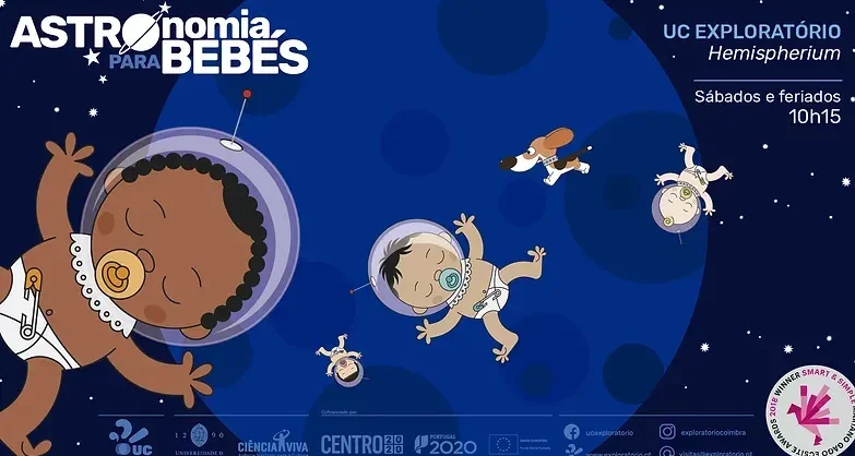Astronomia para bebés Exploratório Coimbra