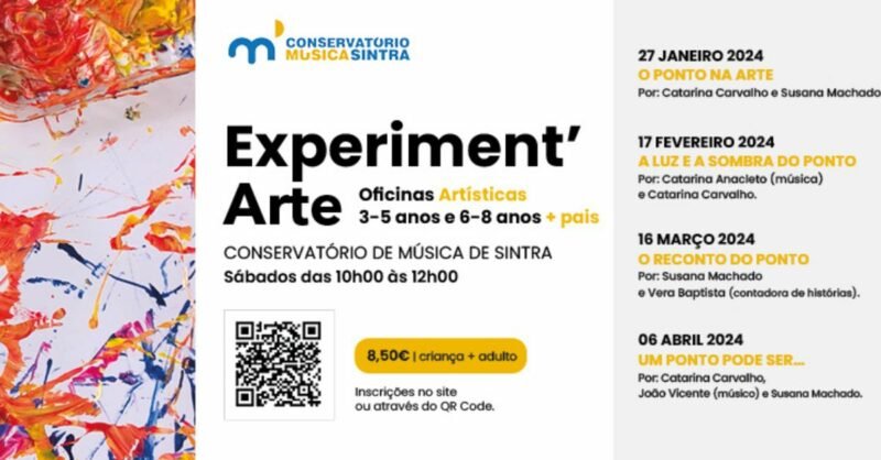 ExperimentArte – Ciclo de oficinas artísticas para famílias em Sintra