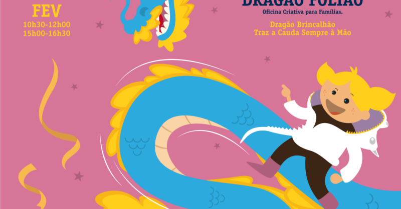 Dragão Folião: Oficina criativa para famílias