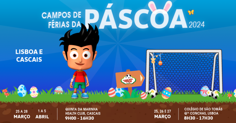 Campo de Férias de Futebol da Páscoa em Lisboa e Cascais