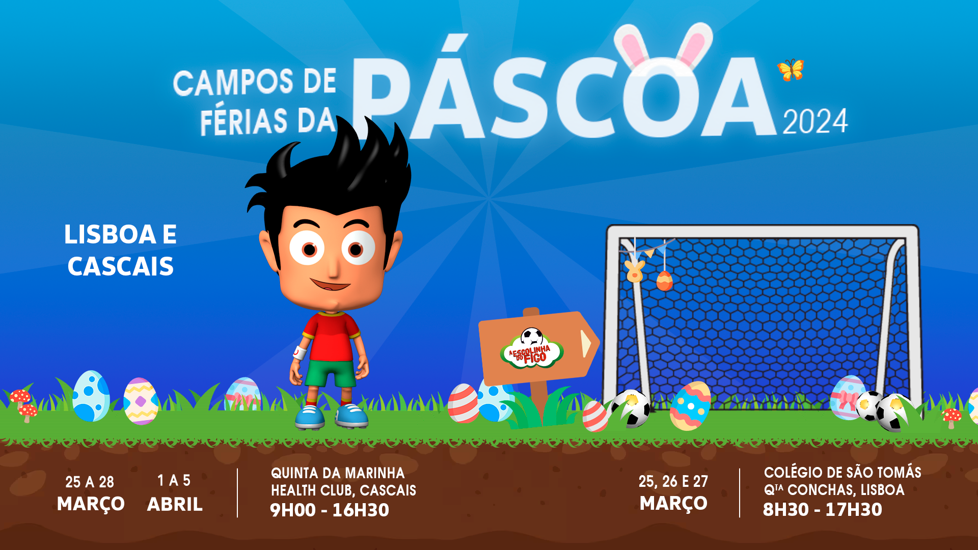 Campo de Férias de Futebol da Páscoa em Lisboa e Cascais Capa