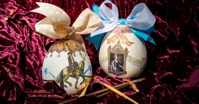Ovos dourados, ovos coloridos e as artes decorativas no Palácio